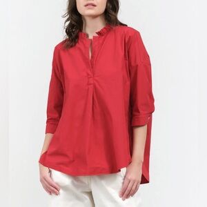 Fabiana Pigna Bibi Blouse in Crimson (Moving Sale Everything Must Go!)